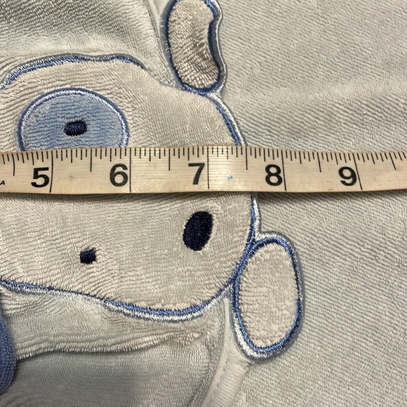 Carter’s Just One You blue terry cloth hooded bath towel with puppy dog on hood - Picture 13 of 14